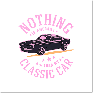 Vintage Nothing Good in a Car graphic Classic  Retro Posters and Art